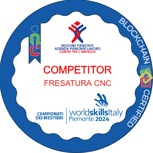 Competitor Fresatura CNC ai Campionati dei Mestieri WorldSkills Piemonte 2024.